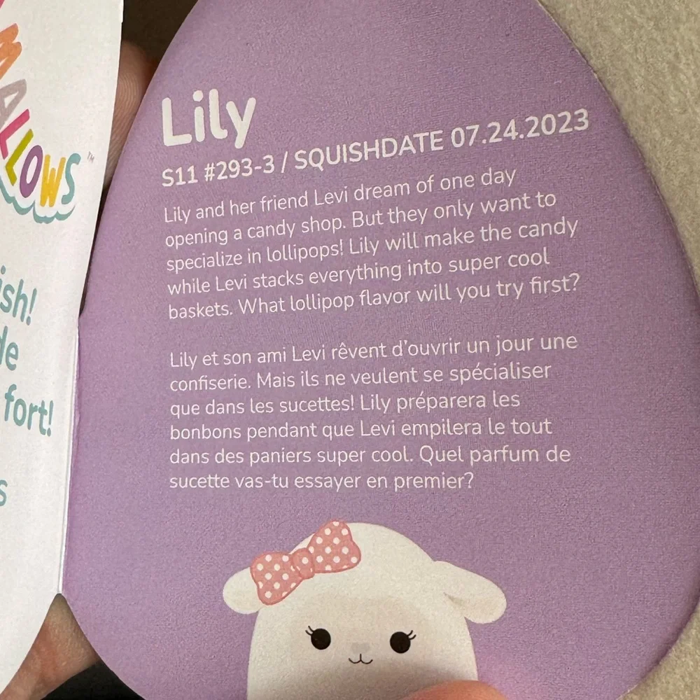 Lily the Lamb Squishmallows 12” NWT FTM - Picture 3 of 7